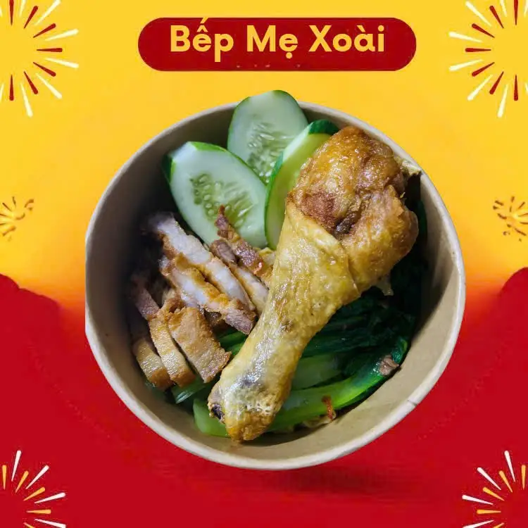 Hình ảnh Mỳ trộn đùi gà + ba rọi