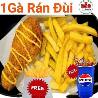 Hình ảnh 1 Đùi gà rán , khoai tây, 1 ly Pepsi