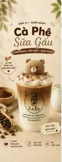 Hình ảnh Cà phê sữa gấu