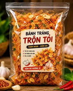 Hình ảnh Bánh Tráng Trộn Tỏi (Bịch)