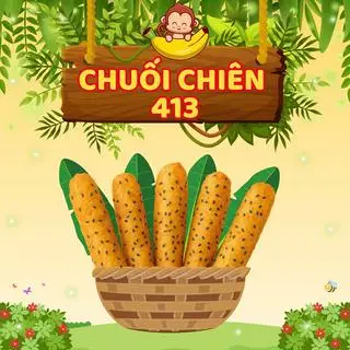 Hình ảnh Chuối Chiên Mè Đen Rắc Phô Mai