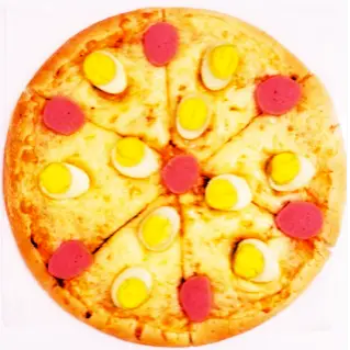 Hình ảnh Pizza Trứng Cút Xúc Xích (Lớn)