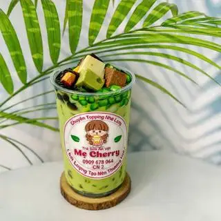 Hình ảnh Trà Sữa Thái xanh Full Topping (không chân mèo, jerry, bánh mì và Donut)