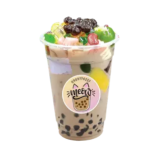 Hình ảnh Trà sữa Meow Meow full topping ly chà bá