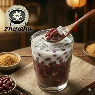 Hình ảnh Chè Đậu Đỏ Hạt To Ăn Kèm Cốt Dừa Ít Ngọt ( Chè Lạnh )