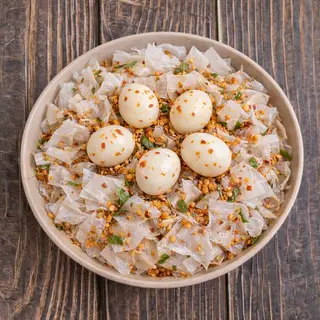 Hình ảnh Bánh Tráng Phơi Sương Trộn Satế Tỏi