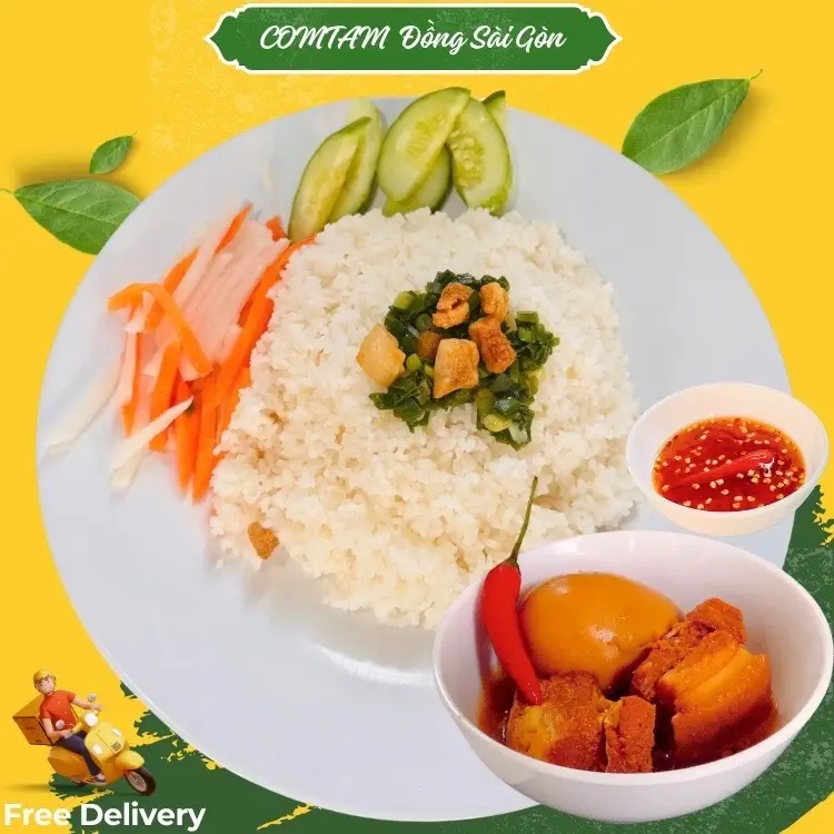 Hình ảnh Cơm Tấm Thịt Kho Trứng 
