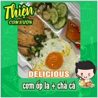 Hình ảnh cơm chả cá ốpla