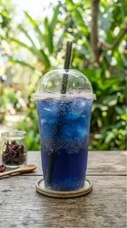 Hình ảnh Trà hoa đậu biếc hạt chia