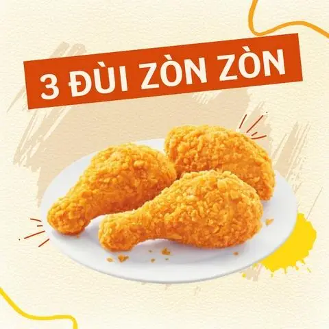 Hình ảnh Đùi Gà Zòn Zòn (3 cái)
