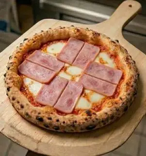 Hình ảnh pizza squareham (size 23cm)