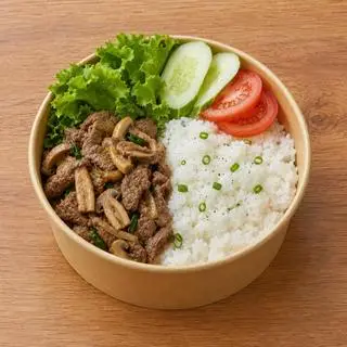 Hình ảnh Cơm Bò Xào Nấm