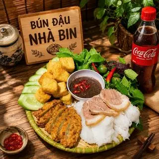 Hình ảnh Combo bún đậu thịt chả cốm + coca