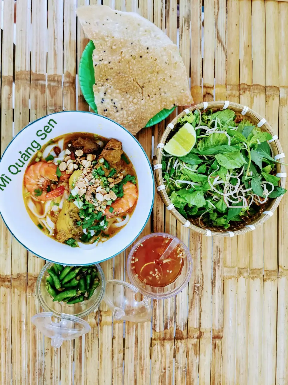 Hình ảnh Com Bo Đặc biệt  Mì Quảng Sen + Trà Tắc