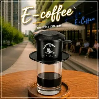 Hình ảnh Cà Phê Phin E-Coffee Đen Nóng