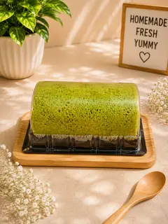 Hình ảnh Cuộn kem trà xanh