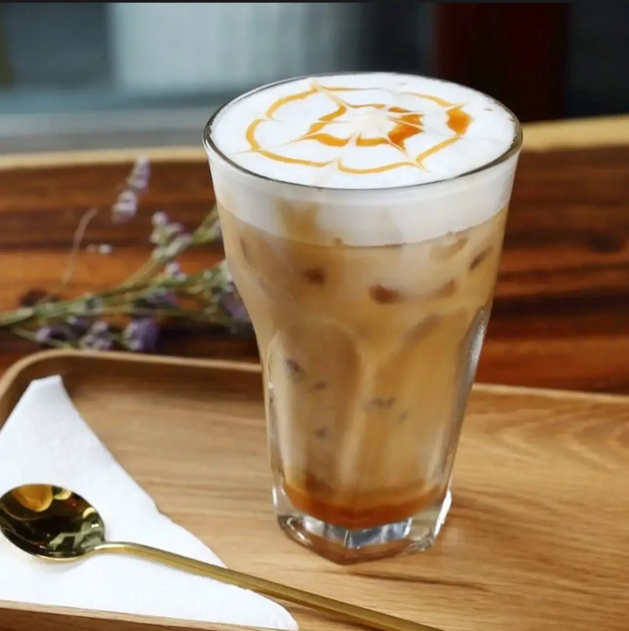 Hình ảnh Cà phê sữa tươi caramel muối