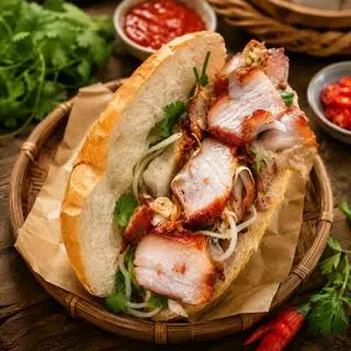 Hình ảnh Bánh Mỳ Pate Thịt Xá Xíu