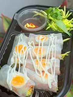 Hình ảnh Bánh tráng cuốn lòng đào