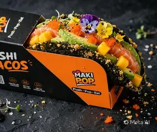 Hình ảnh TA-01 Cá Hồi Sốt Bơ - Salmon Taco