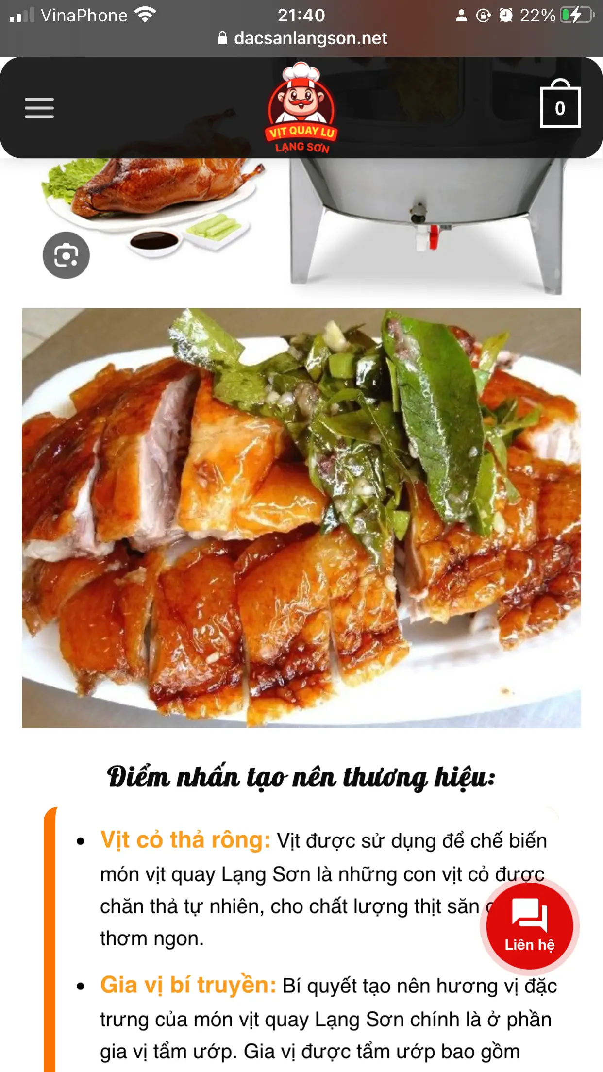 Hình ảnh vịt quay lá móc mật1/2  km  nước ngọt 