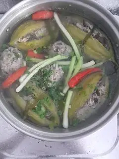 Hình ảnh canh khổ qua dồn thịt