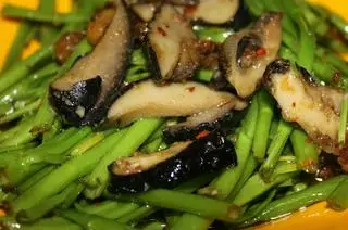 Hình ảnh Ốc Giác Xào Rau Muống 