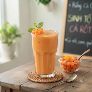 Hình ảnh S10. Sinh tố Cà rốt - Carrot Smoothie