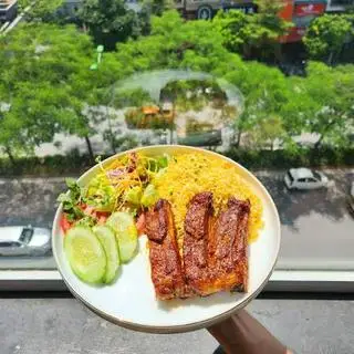 Hình ảnh Cơm sườn cọng nướng