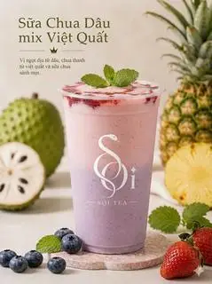 Hình ảnh Sữa Chua Lắc Dâu Việt Quất 