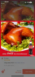 Hình ảnh 1/2 Gà Ủ muối thảo mộc Tặng CoCa