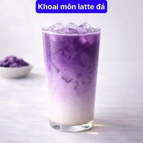 Hình ảnh Khoai Môn Latte Đá 