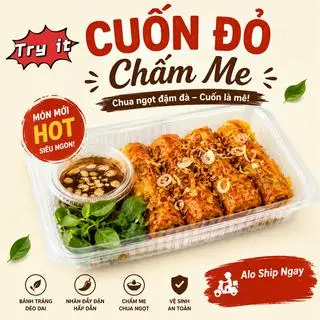 Hình ảnh Cuốn đỏ chấm me
