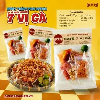 Hình ảnh PHƠI SƯƠNG SATE 7 VỊ GÀ 