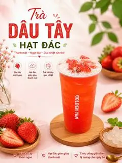 Hình ảnh Trà dâu tây đác