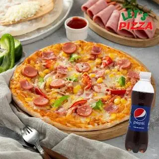 Hình ảnh Combo 1 Pizza Meat Lover size 26 + 1 Pepsi 330ml