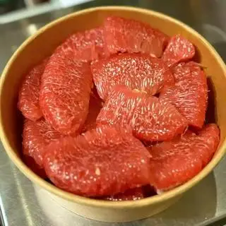 Hình ảnh  Bưởi da xanh tô + muối