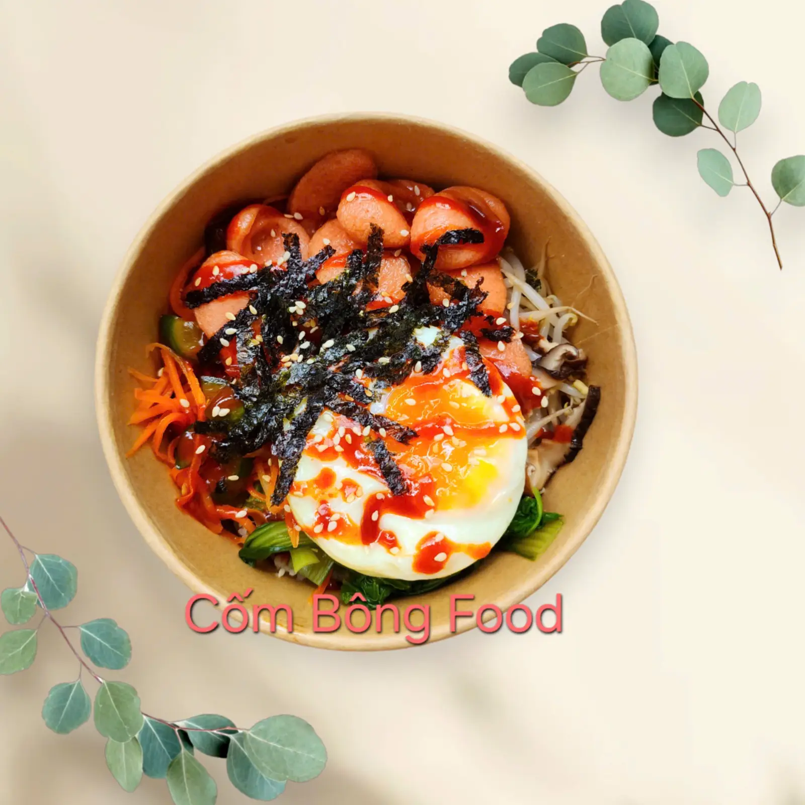 Hình ảnh Cơm Trộn Xúc Xích