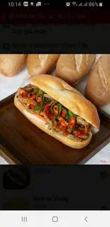 Hình ảnh bánh mì chả cá size nhỏ