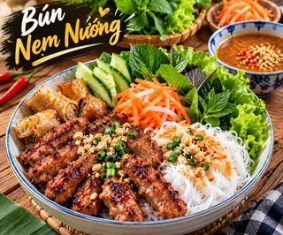 Hình ảnh Bún nem nướng