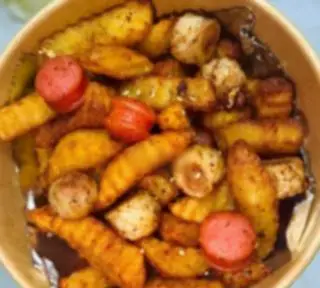 Hình ảnh Khoai trộn mix xx chả mực