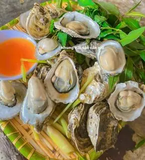 Hình ảnh hàu sửa mở hành 