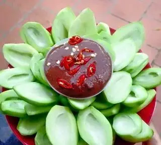 Hình ảnh Xoài non + mắm ruốc
