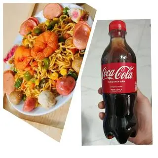 Hình ảnh 2 Mỳ trộn thập cẩm + coca 