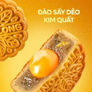Hình ảnh Bánh Trung Thu Đào Sấy Dẻo Kim Quất