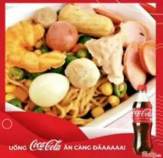 Hình ảnh Mì trộn thập cẩm nhiều mì - Cocacola