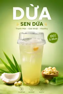 Hình ảnh Dừa Sen Dứa (700ml)