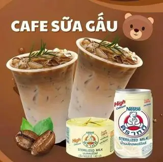 Hình ảnh Cà phê sữa gấu