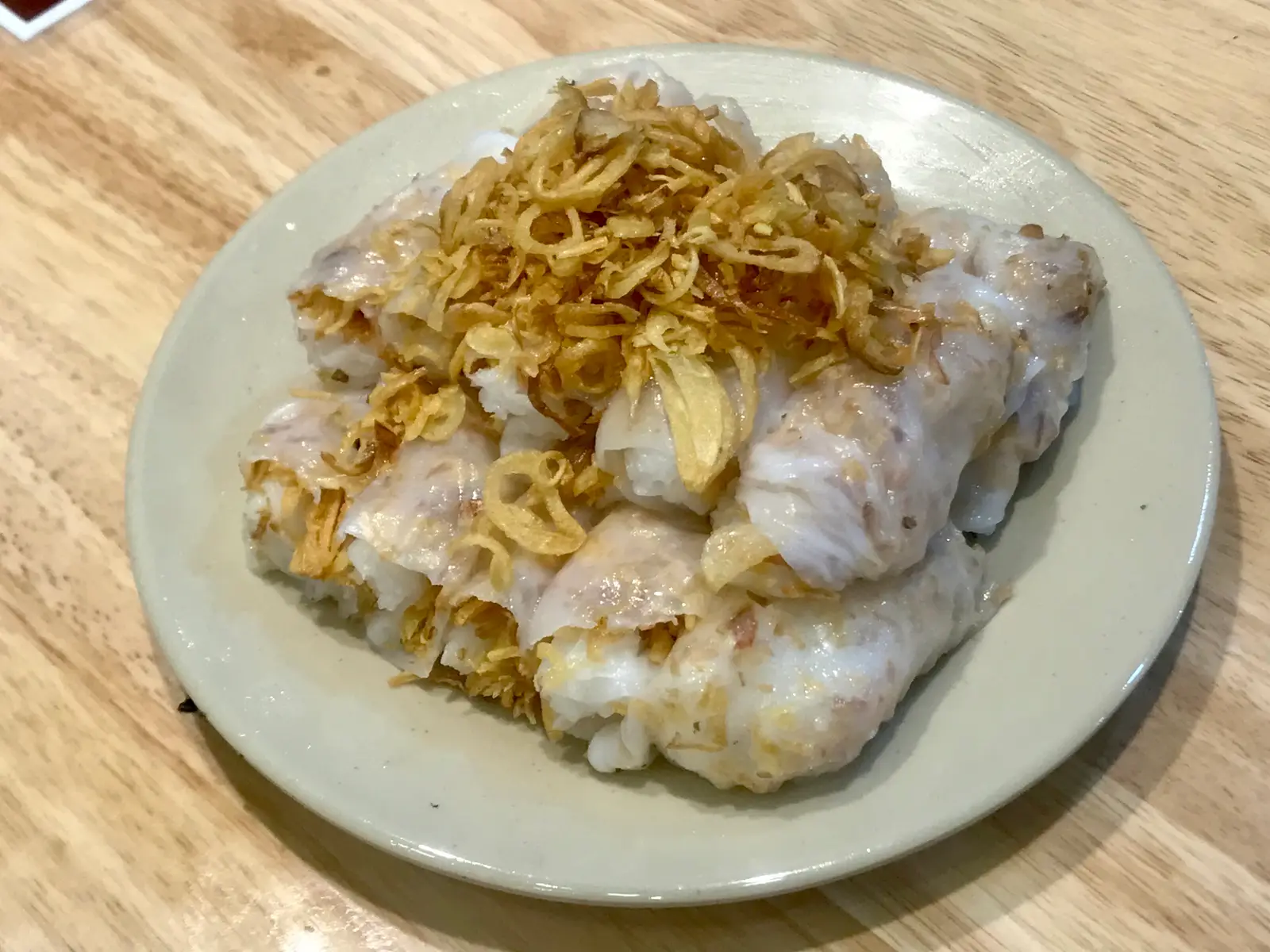 Hình ảnh Bánh cuốn nhân hành chả quế