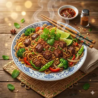 Hình ảnh Mì xào bò